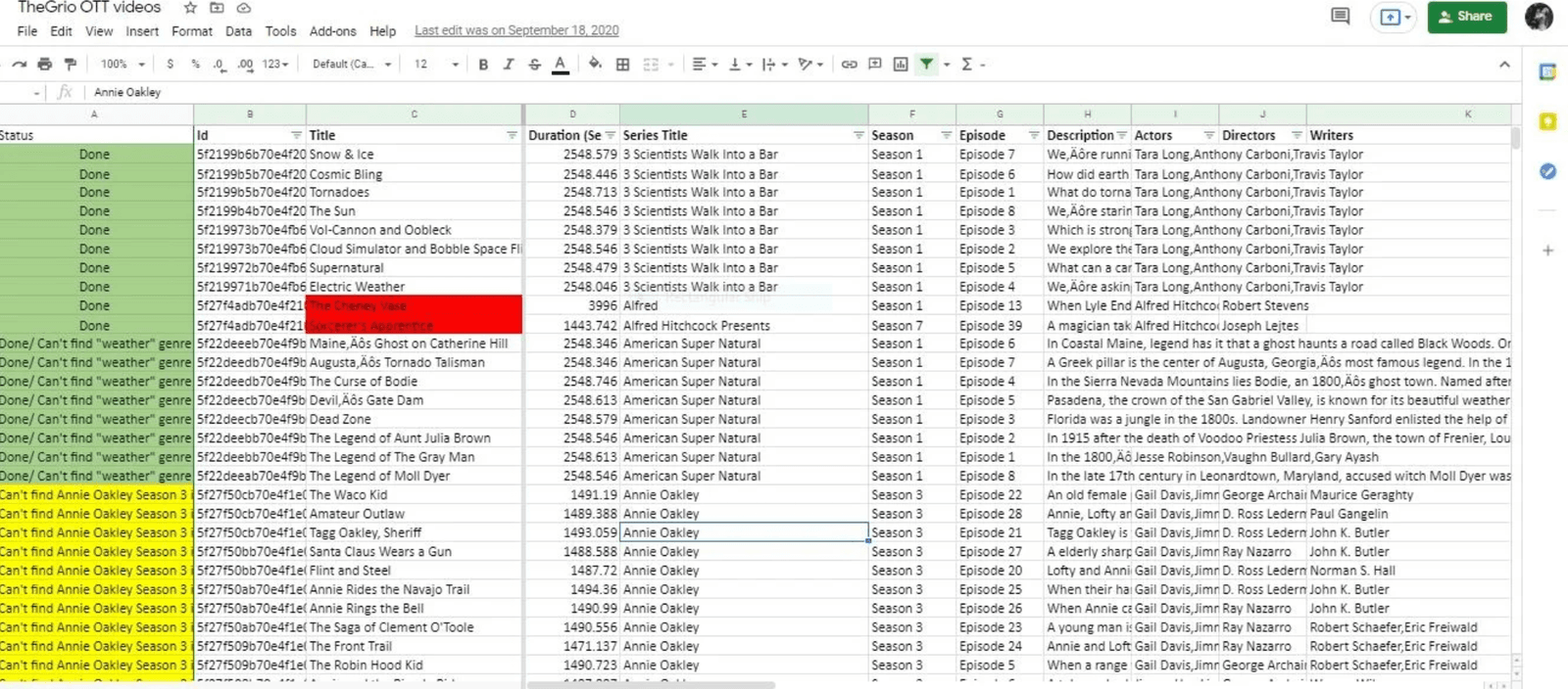 Streaming Platform Data and Quality Control